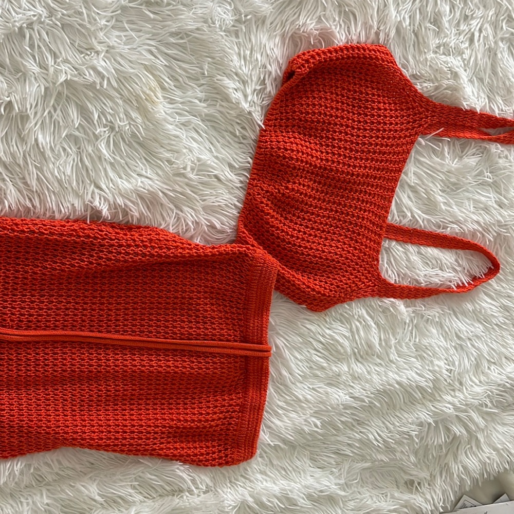 Two piece knit set